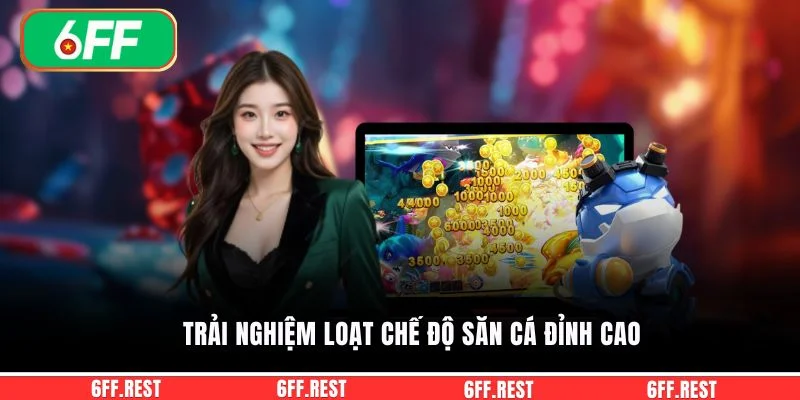 Bắn Cá 3D - Săn Thưởng Đại Dương HOT Với Đồ Họa Đỉnh Cao 4 Trải nghiệm loạt chế độ săn cá đỉnh cao